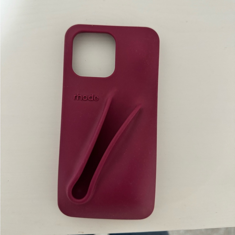 RHODE Maroon Phone Case